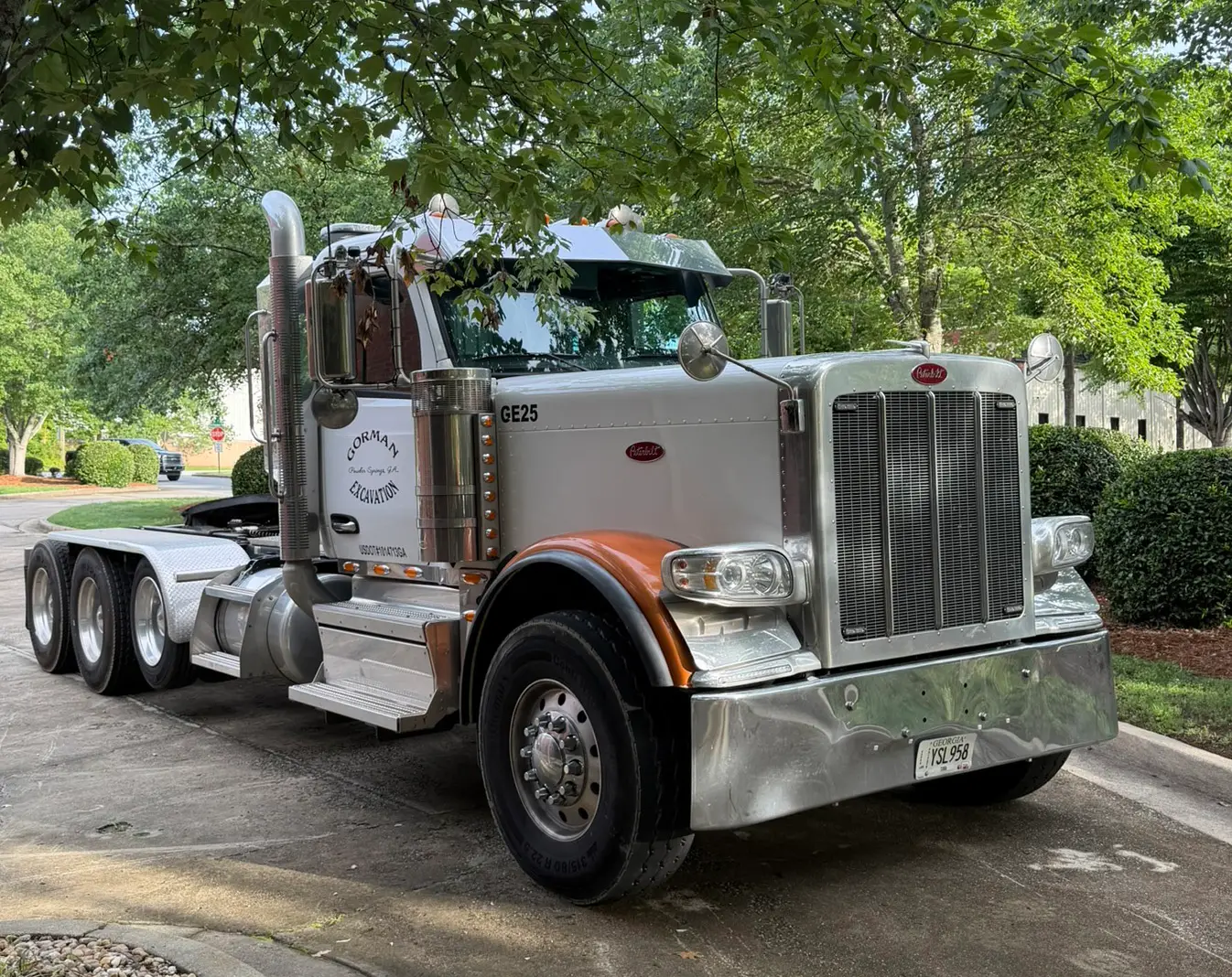 Gorman Construction Inc. Semi Tractor